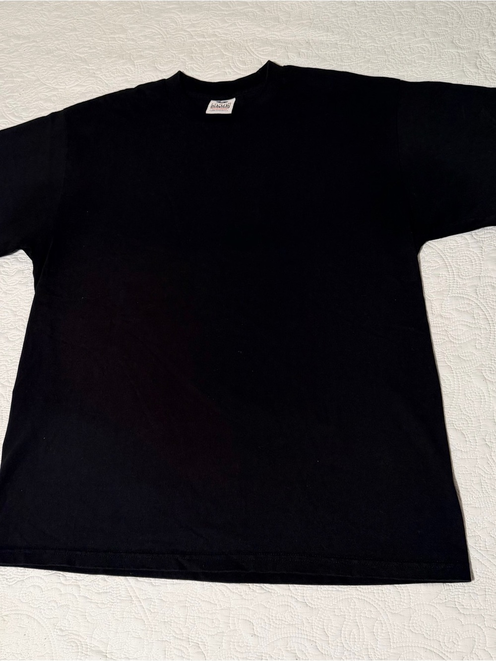 Pro Club Men's Heavyweight Cotton Short Sleeve Crew Neck Tee - Black - XL